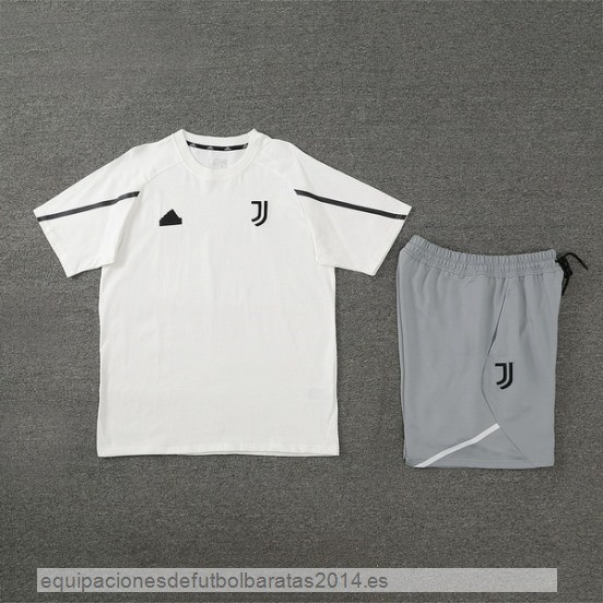 Nuevo Entrenamiento Conjunto Completo Juventus 24/25 Blanco Gris Baratas